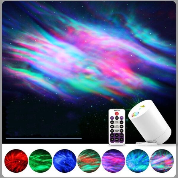 Rainbow Sky Rotating Projection Lamp Remote Control Voice Control - Image 5
