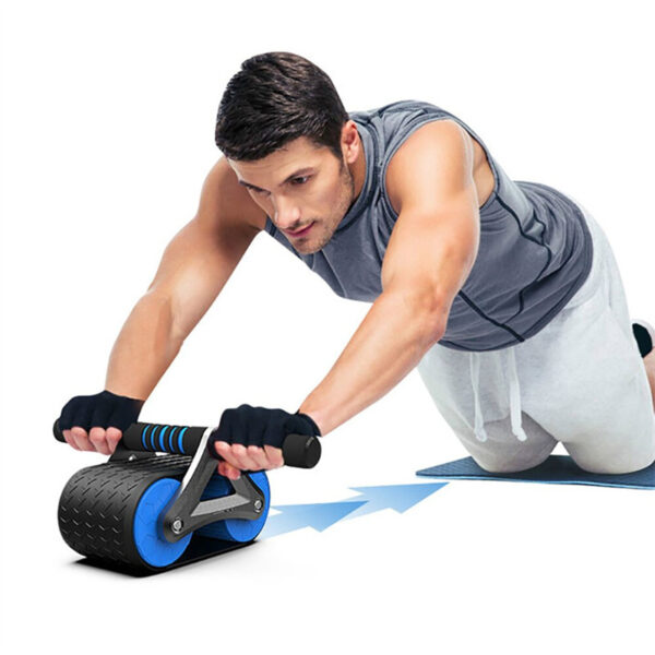 Double Wheel Abdominal Exerciser Women Men Automatic Rebound Ab Wheel Roller Waist Trainer Gym Sports Home Exercise Devices - Image 7