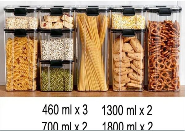 Food Grade Grains Sealed Plastic Cans Transparent Stackable Refrigerator Preservation Storage Box - Image 5
