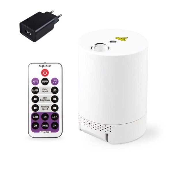 Rainbow Sky Rotating Projection Lamp Remote Control Voice Control - Image 2